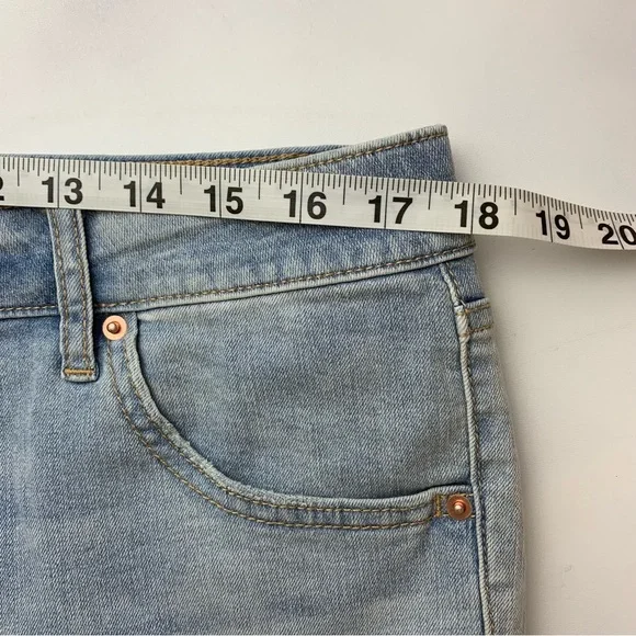 Wild Fable Womens Distressed Highest Rise Skinny Jean Light Wash Size 16 - Picture 8 of 12